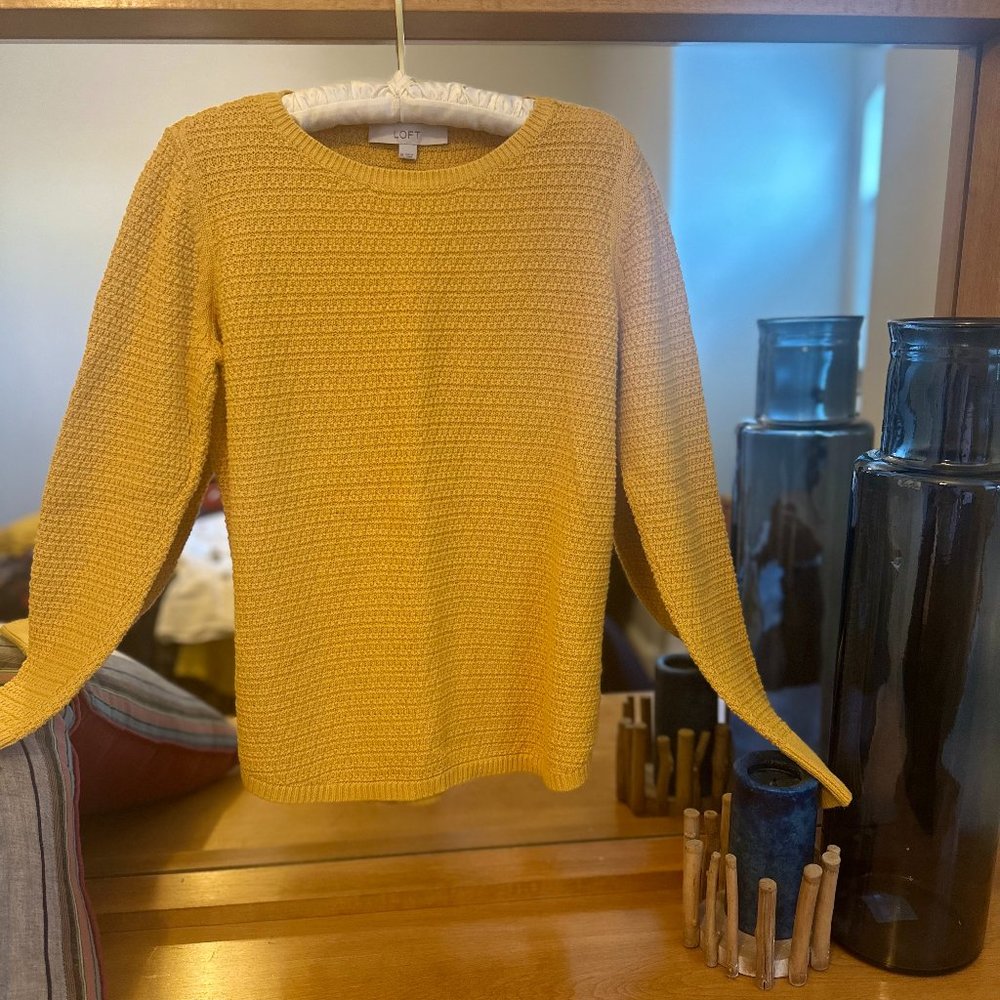 Loft Knit Sweater, Maize Color, Medium